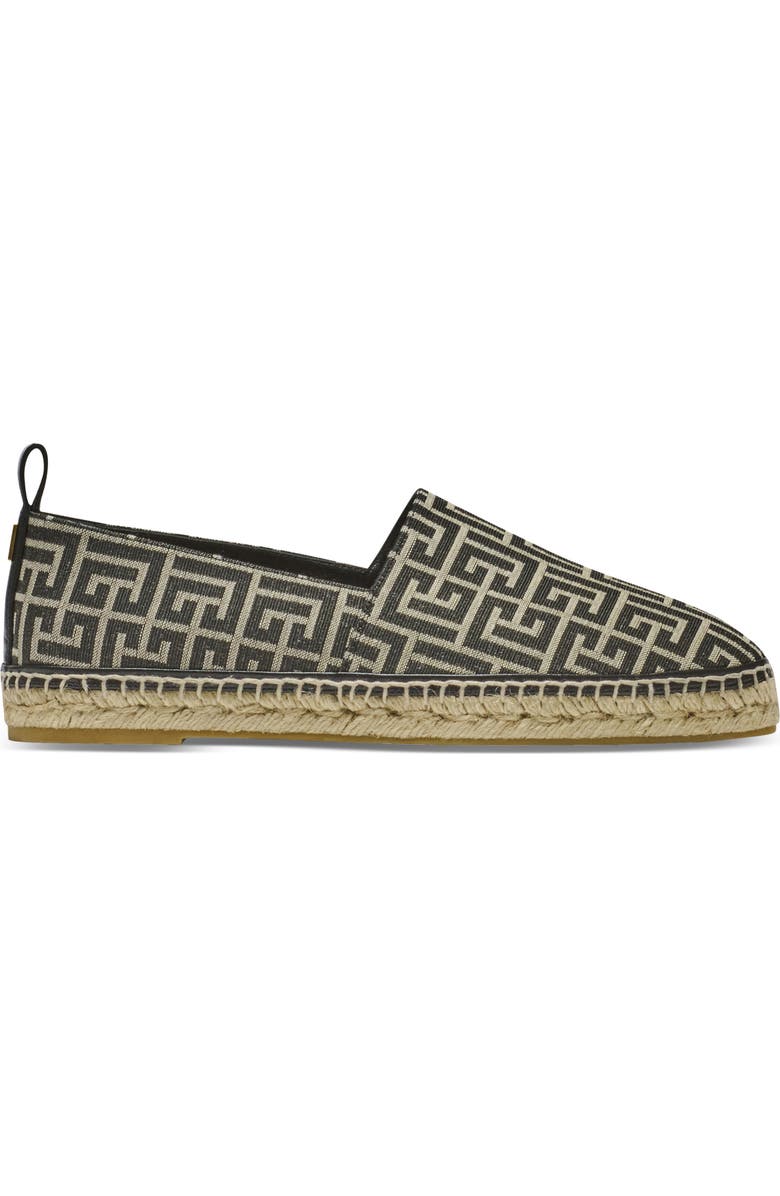Balmain Monogram Jacquard Espadrille, Alternate, color,
