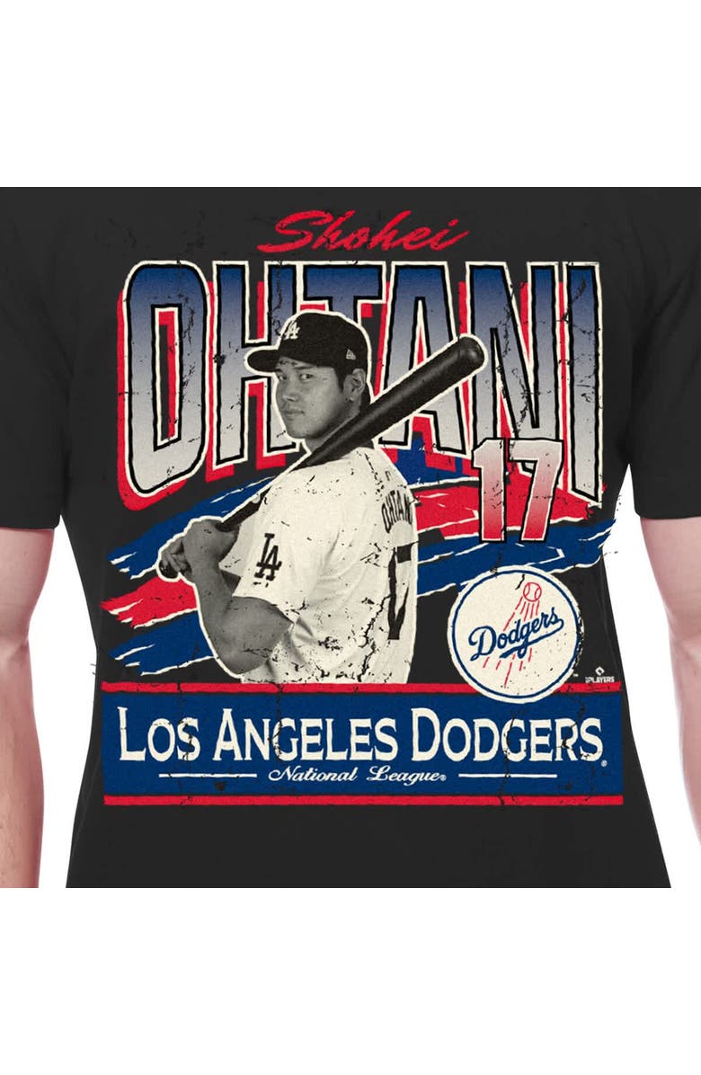 New Era Men's New Era Shohei Ohtani Black Los Angeles Dodgers Batter Up T-Shirt, Alternate, color, Black