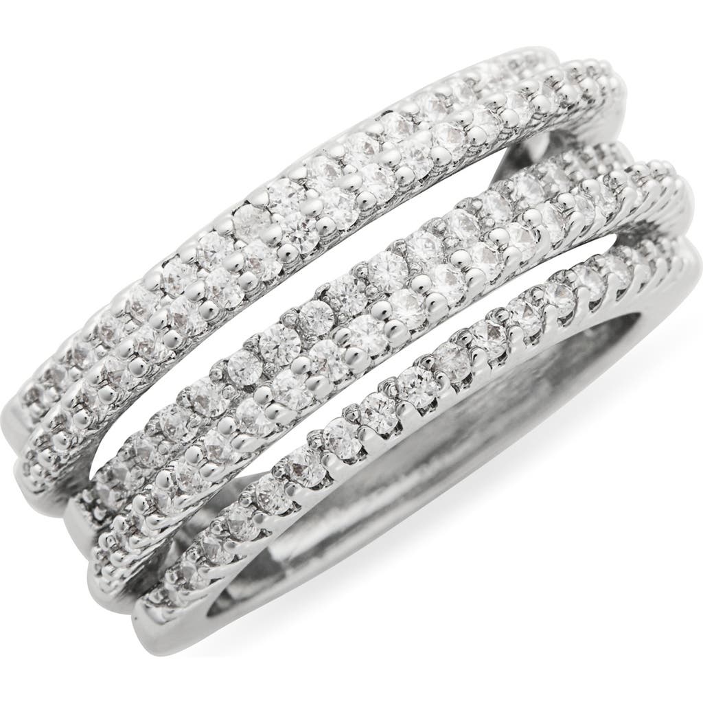 Covet Faux Stack Crystal Ring