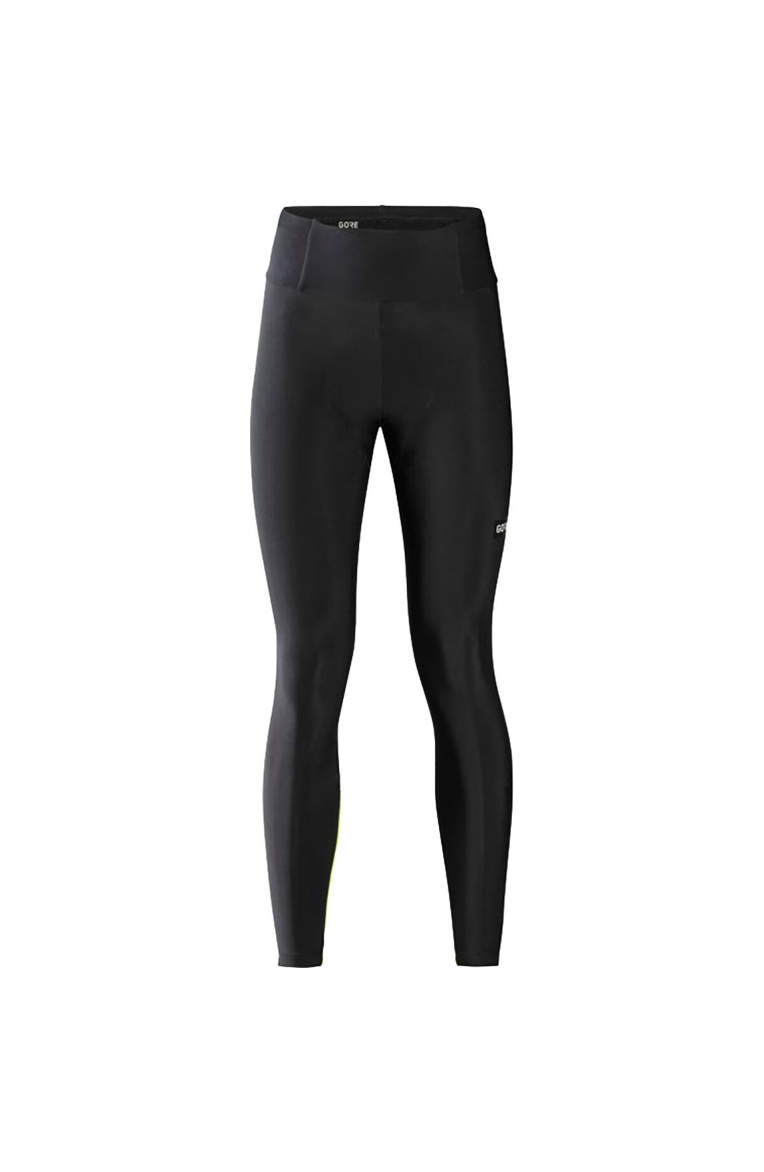 GORE WEAR Progress Thermo, Tights, dames, Zwart/Geel (Black/Neon Yellow), 40 GORE WEAR Progress Thermo, Tights, dames, Zwart/Geel (Black/Neon Yellow), 40