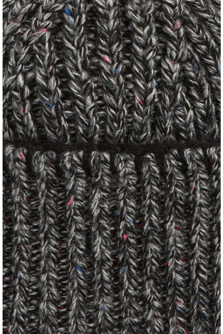 Confetti Wide Cuff Beanie, Alternate, color, BLACK MULTI