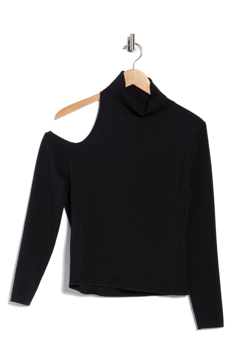 L'AGENCE Azia Cutout Long Sleeve Turtleneck Top, Alternate, color, 