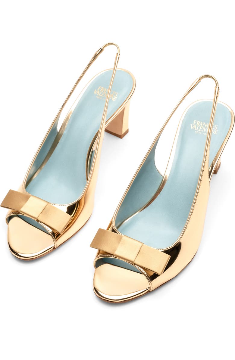 Frances Valentine Reese Slingback Sandal, Alternate, color, Platino