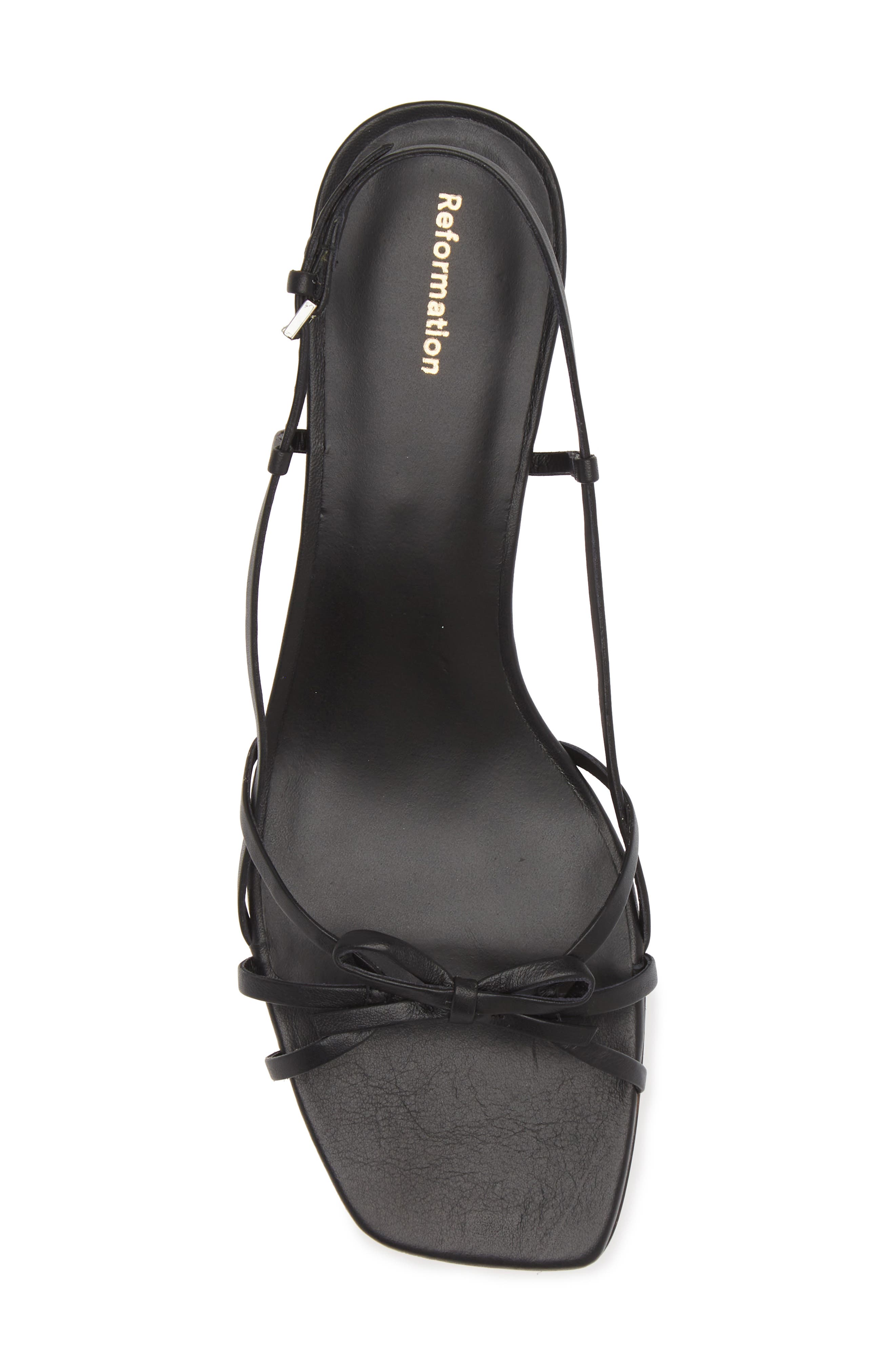 Reformation Sally Slingback Sandal, Alternate, color, Black