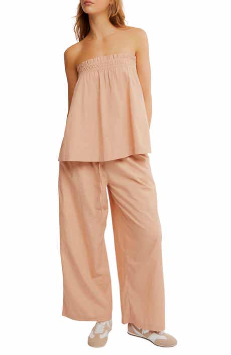 Free People Corfu Tube Top & Wide Leg Pants Set