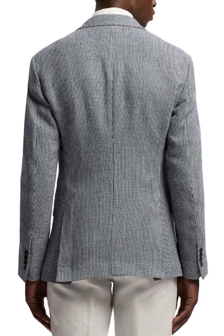 Kent Hand-Tailored Tick-Weave Sport Coat, Alternate, color, NAVY/ WHITE