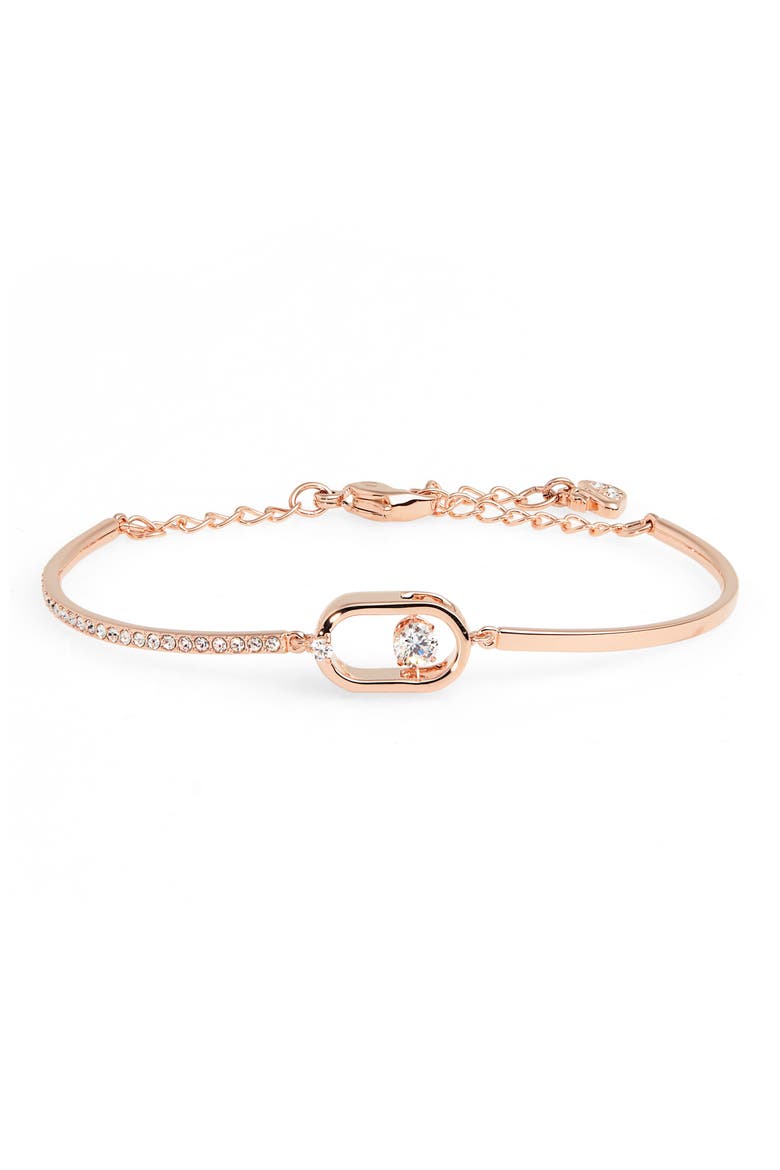North Crystal Dance Pavé Bracelet, Main, color, ROSE GOLD