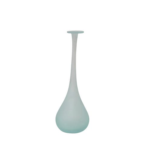 Bloomingville Hand Blown Frosted Glass Vase