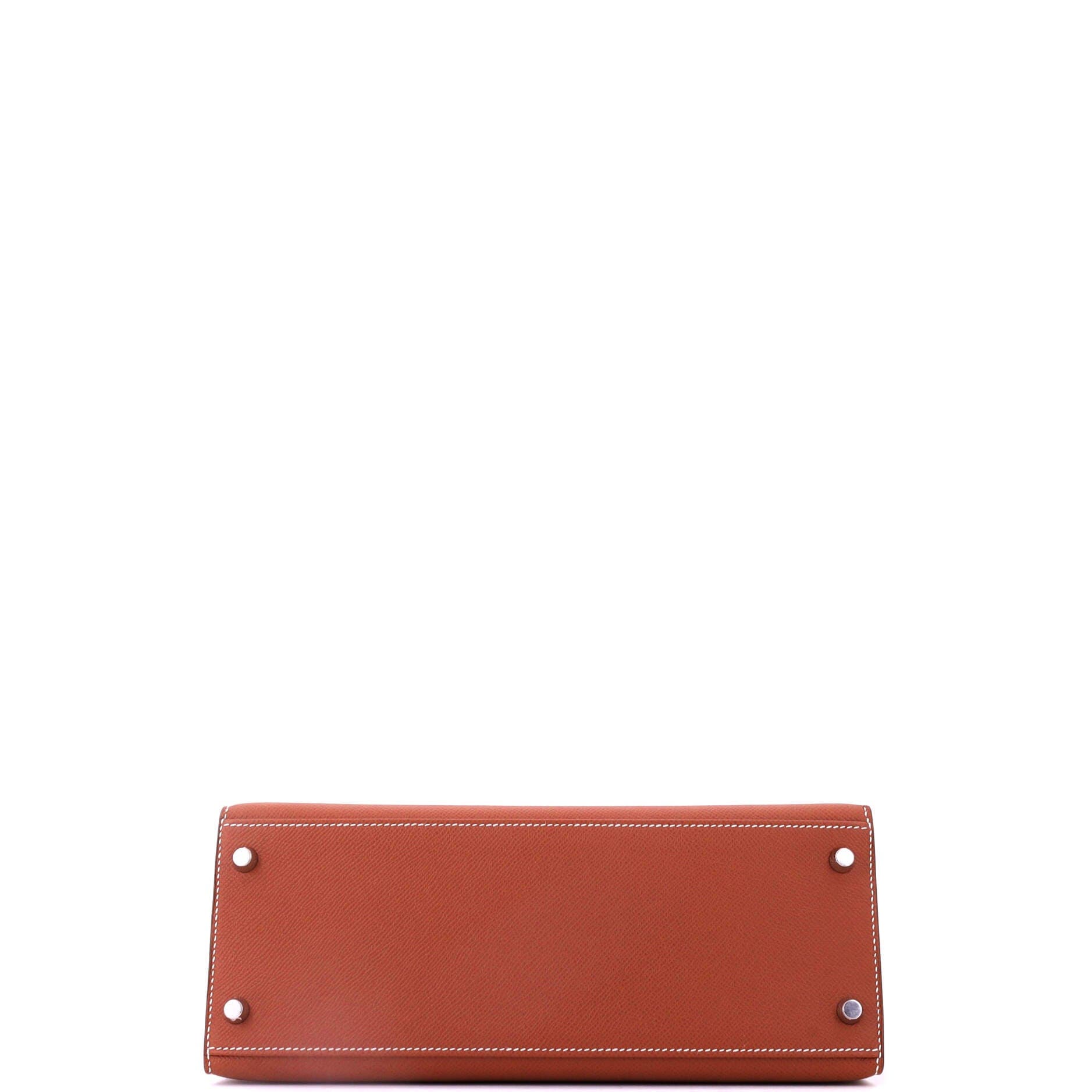 Kelly Handbag Brown Epsom with Palladium Hardware 28, Alternate, color, Brown