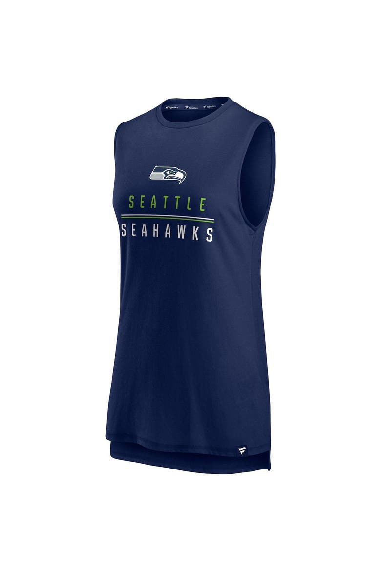Women's Fanatics Branded College Navy Seattle Seahawks True Contender Tank Top, Alternate, color, Navy
