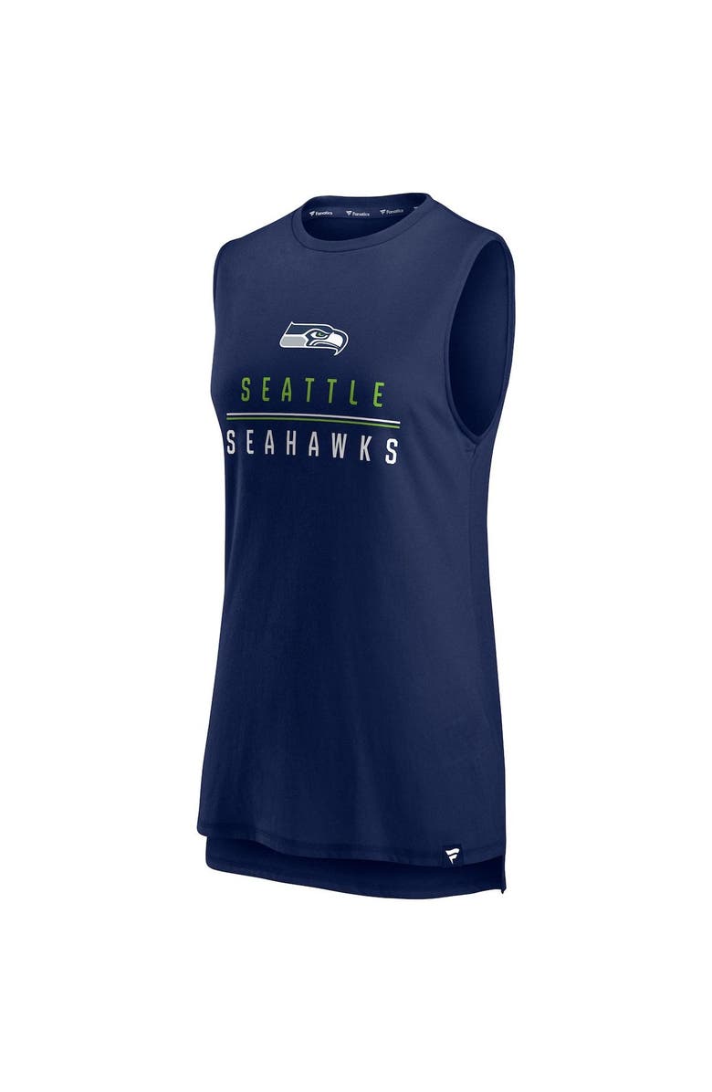 FANATICS Women's Fanatics Branded College Navy Seattle Seahawks True Contender Tank Top, Alternate, color, 