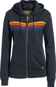 Aviator Nation 5-Stripe Zip Hoodie | Nordstrom