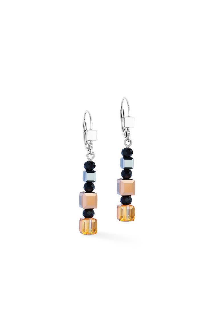 Geocube Precious Nature Earrings, Main, color, Tricolor