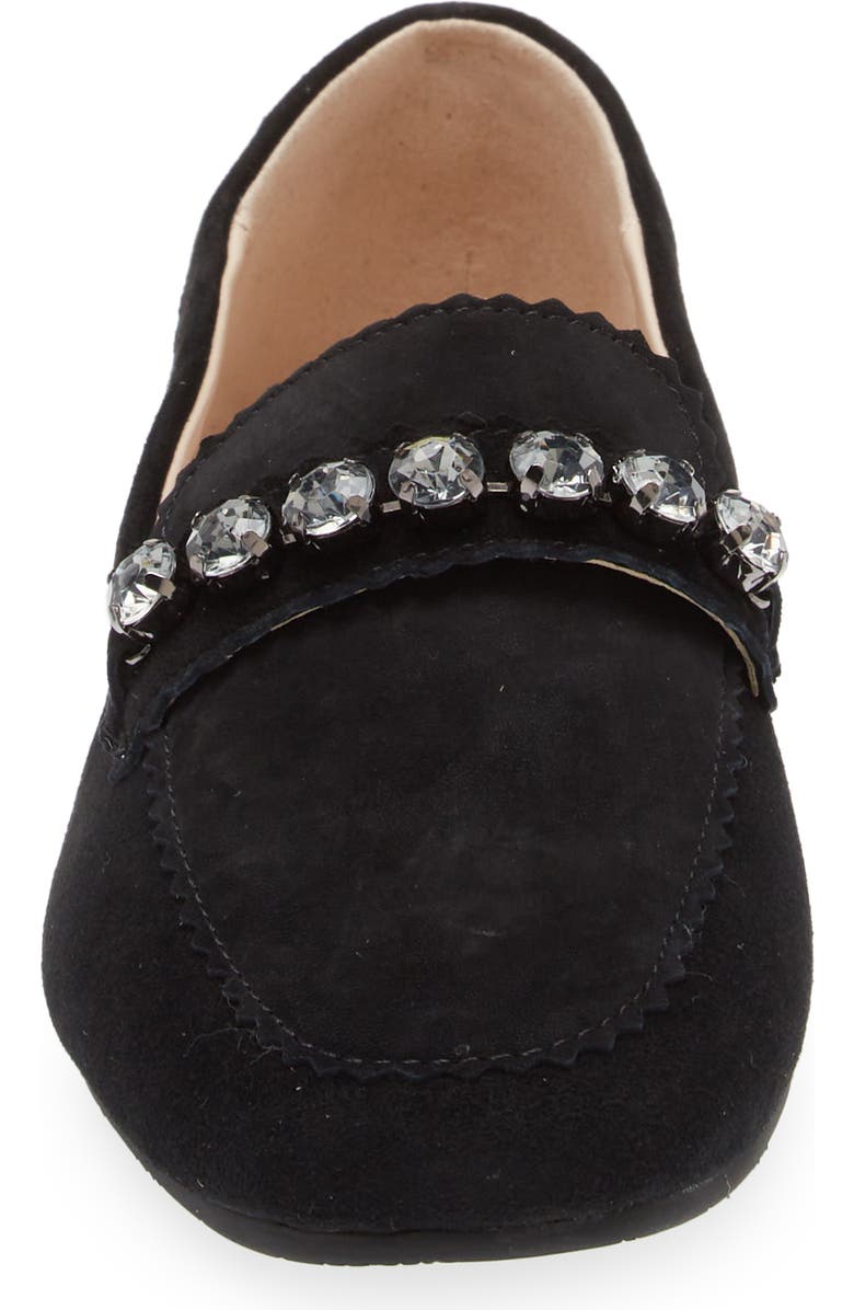 Pelle Moda Herron Crystal Embellished Loafer, Alternate, color,