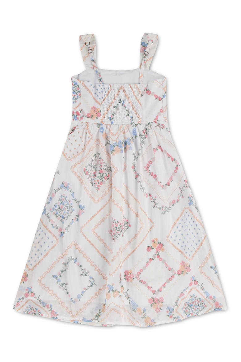 Kids' Pintuck Maxi Dress, Alternate, color, BRIGHT WHITE