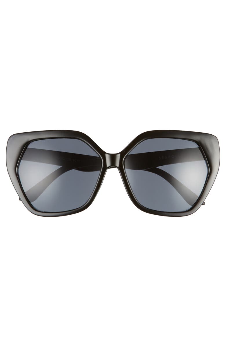 Seafolly Coolum 60mm Cat Eye Sunglasses, Alternate, color,