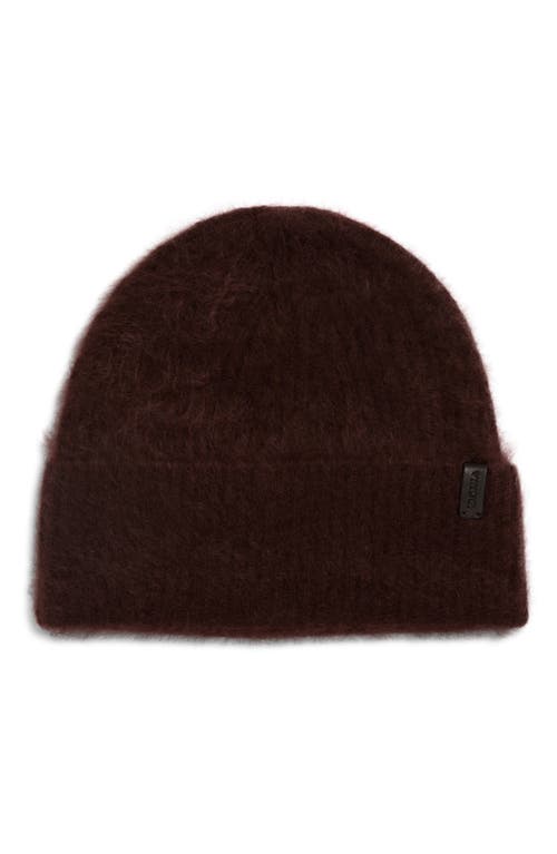 Vince Brushed Cashmere Cuffed Hat In Brown