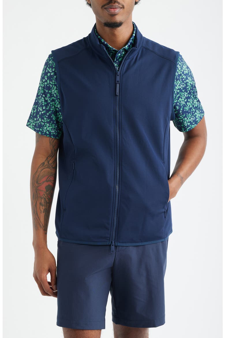 Double Knit Tech Golf Vest, Alternate, color, TWILIGHT