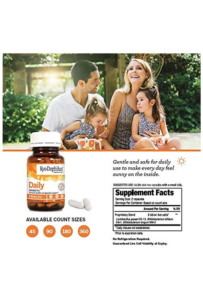 Daily Probiotic Supplement for Immune and Digestive Health Support 180 capsules(90 servings), Alternate, color, None