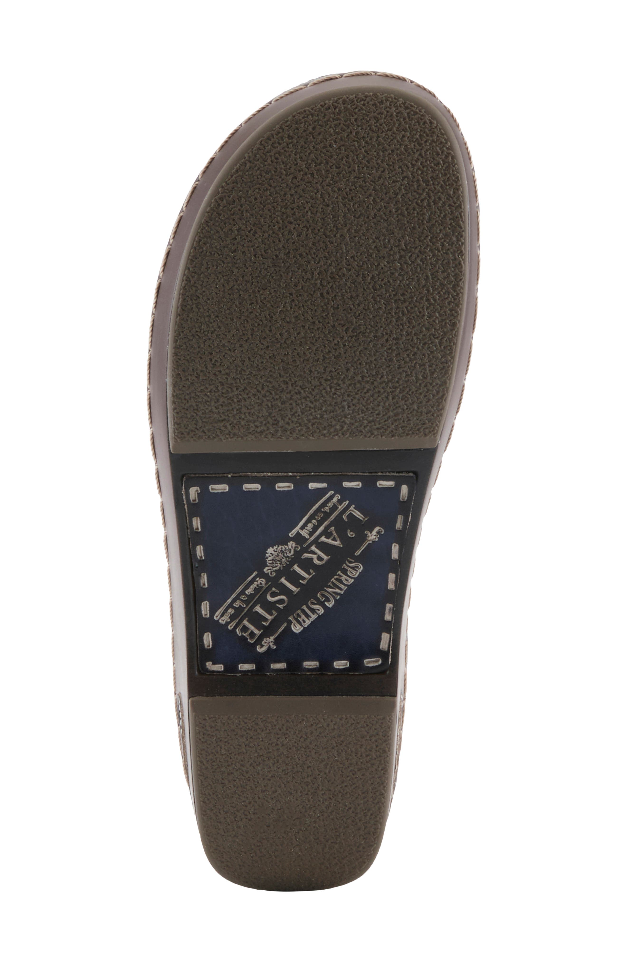 Burbank-Dazis Leather Clog, Alternate, color, NAVY MULTI
