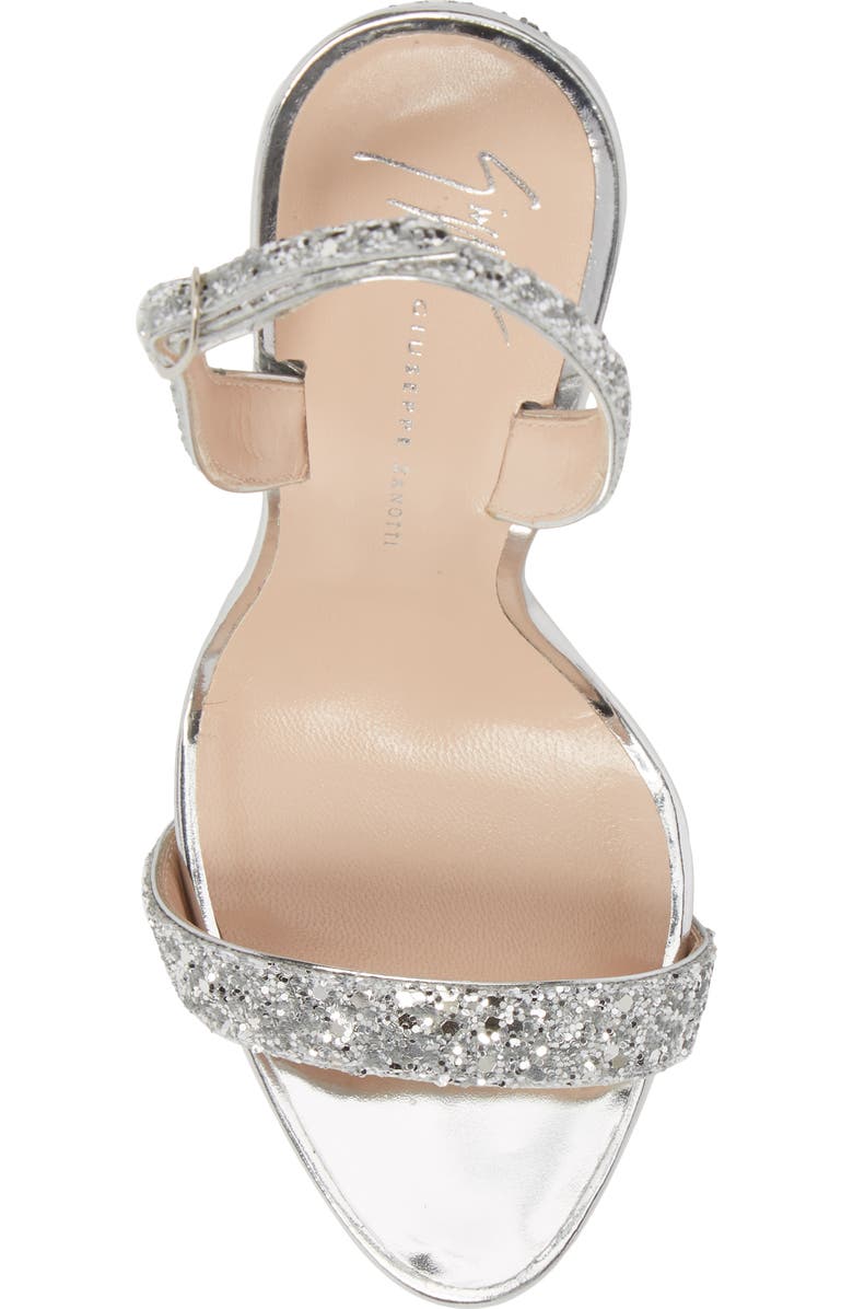 Giuseppe Zanotti Glitter Slingback Sandal, Alternate, color,