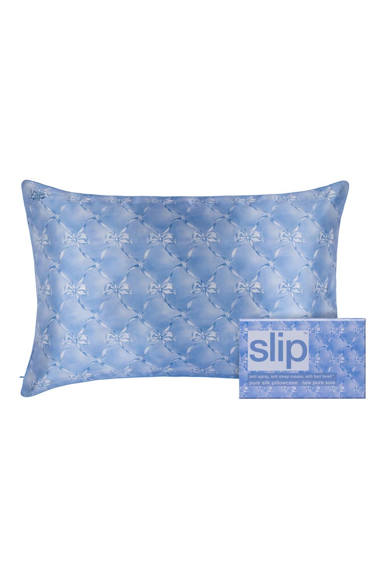 Bluebelle Queen Pure Silk Pillowcase, Main, color, NO COLOR