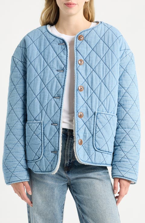 Quilted Denim Jacket