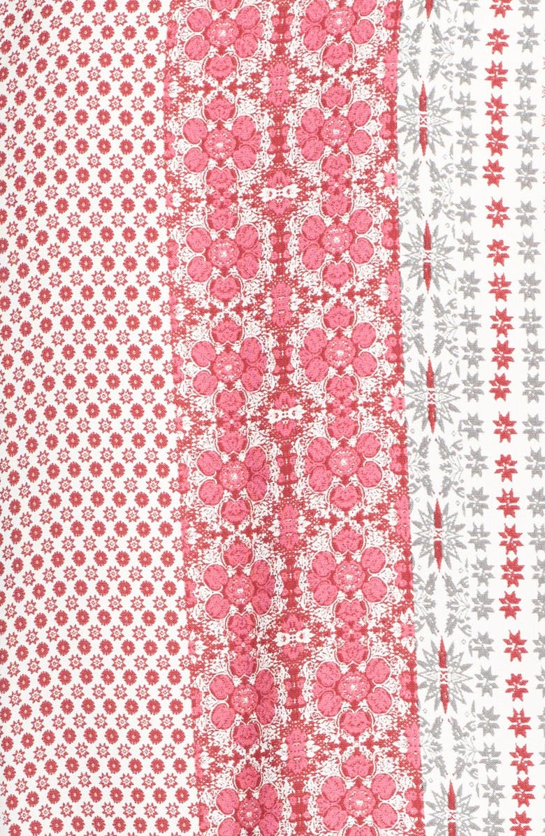 Fraiche by J Print Long Sleeve Romper, Alternate, color, Pink Multi