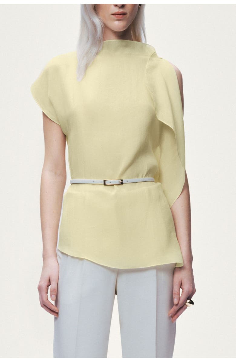 Nocturne Sleeveless Woven Blouse, Main, color, Yellow
