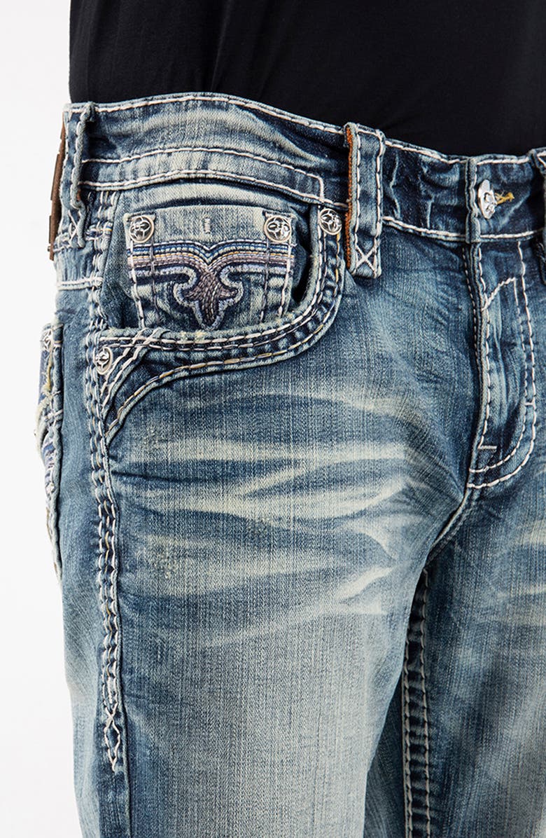 Rock Revival Alternative Straight Leg Stretch Jeans, Alternate, color, 