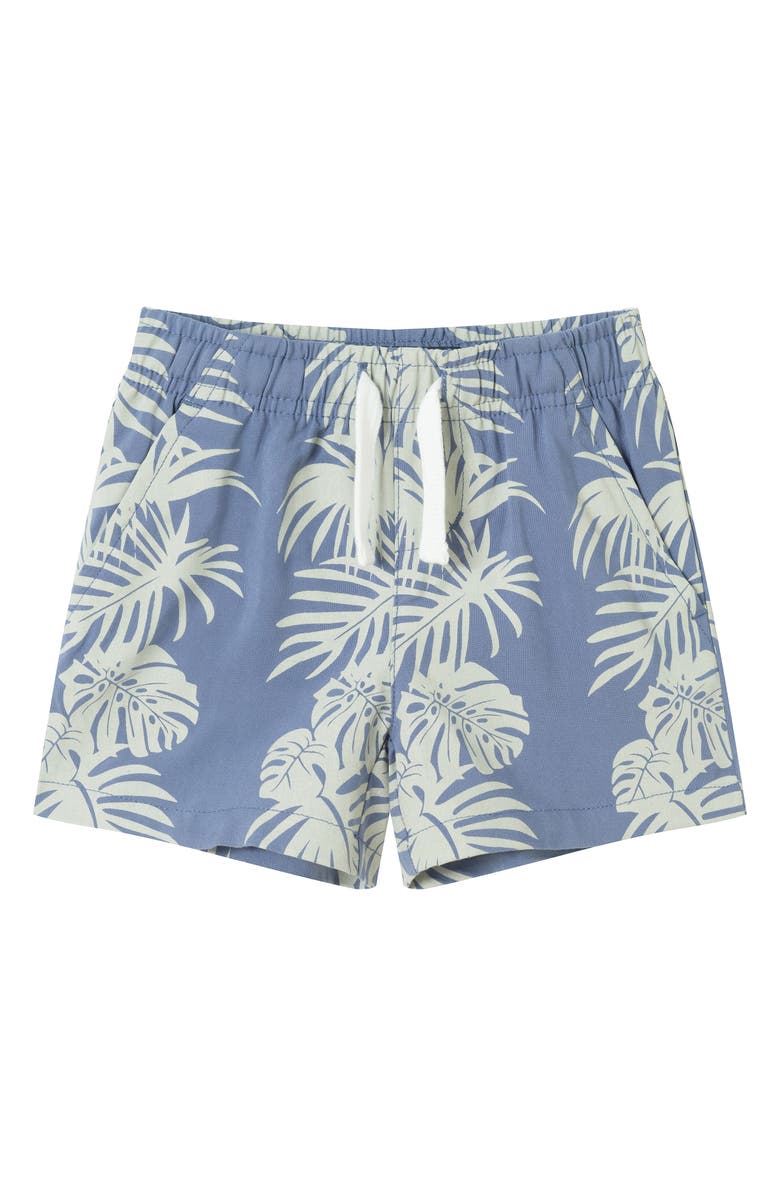 Andy & Evan Button-Up Shirt & Shorts Set, Alternate, color, Blue