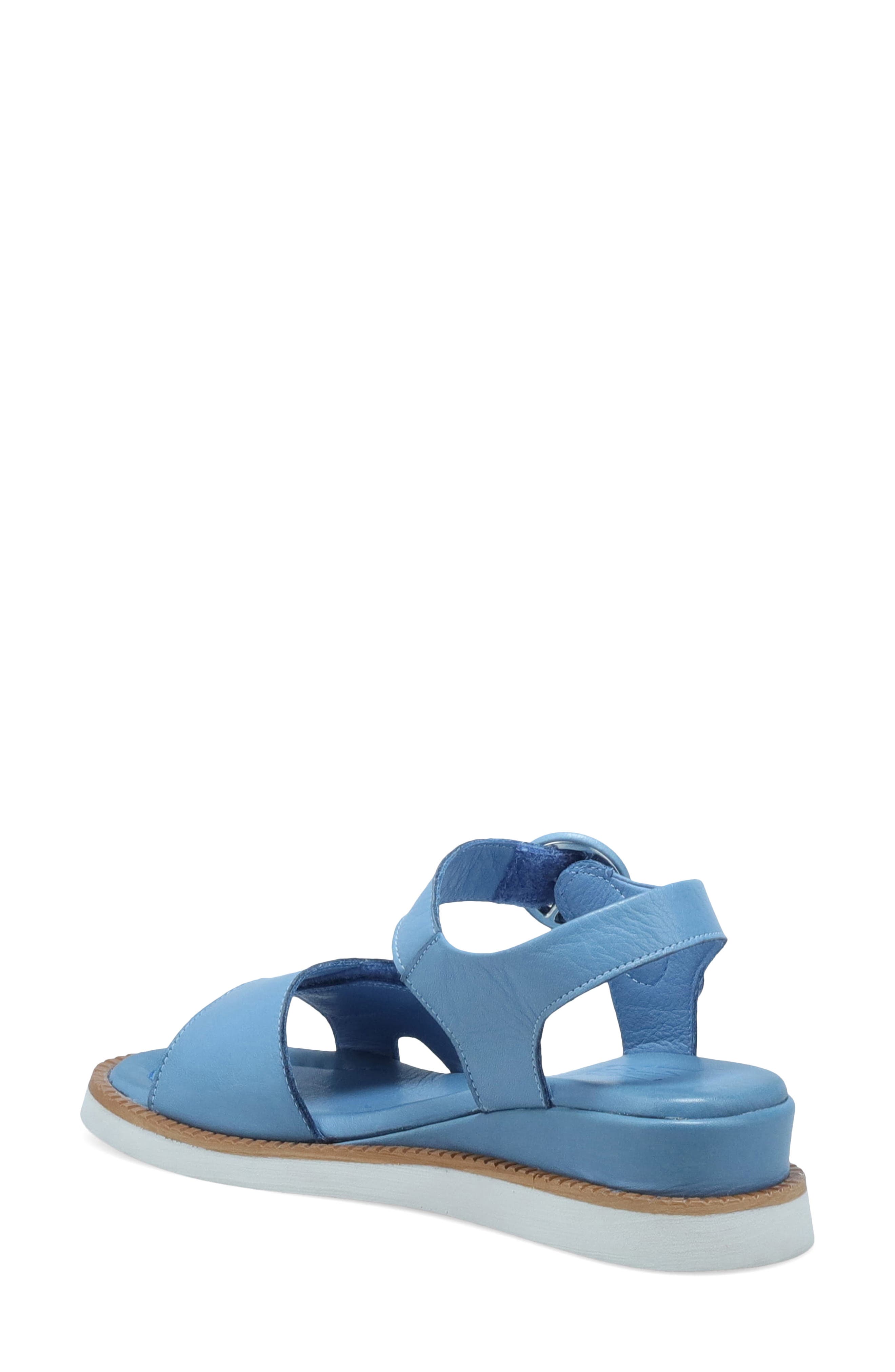 Eva Ankle Strap Platform Wedge Sandal, Alternate, color, JEANS