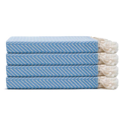 Herringbone Turkish Cotton Hand Towel Bundle