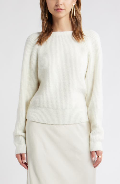 Open Edit Twist Reversible Sweater In White