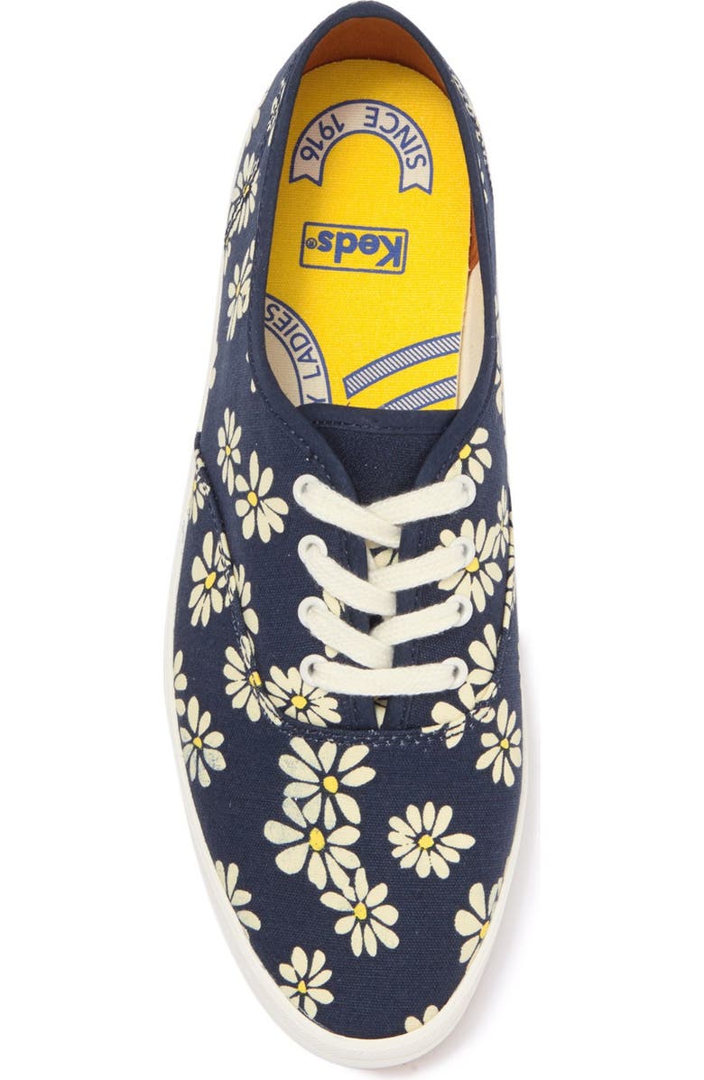 Keds<sup>®</sup> Champion Vintage Daisy Low Top Sneaker, Alternate, color,