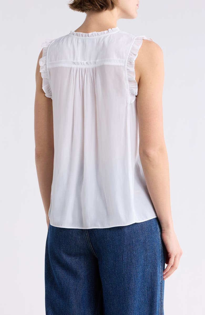 Ramy Brook Perri Split Neck Top, Alternate, color, Ivory