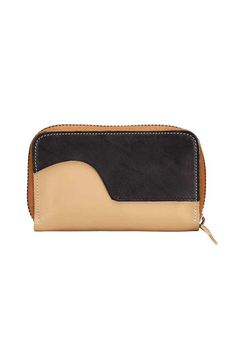 Clutch 'S' Large zip-around crossbody wallet bag, Main, color, Soft Gold