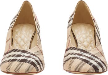 Baby Check Knit Pump