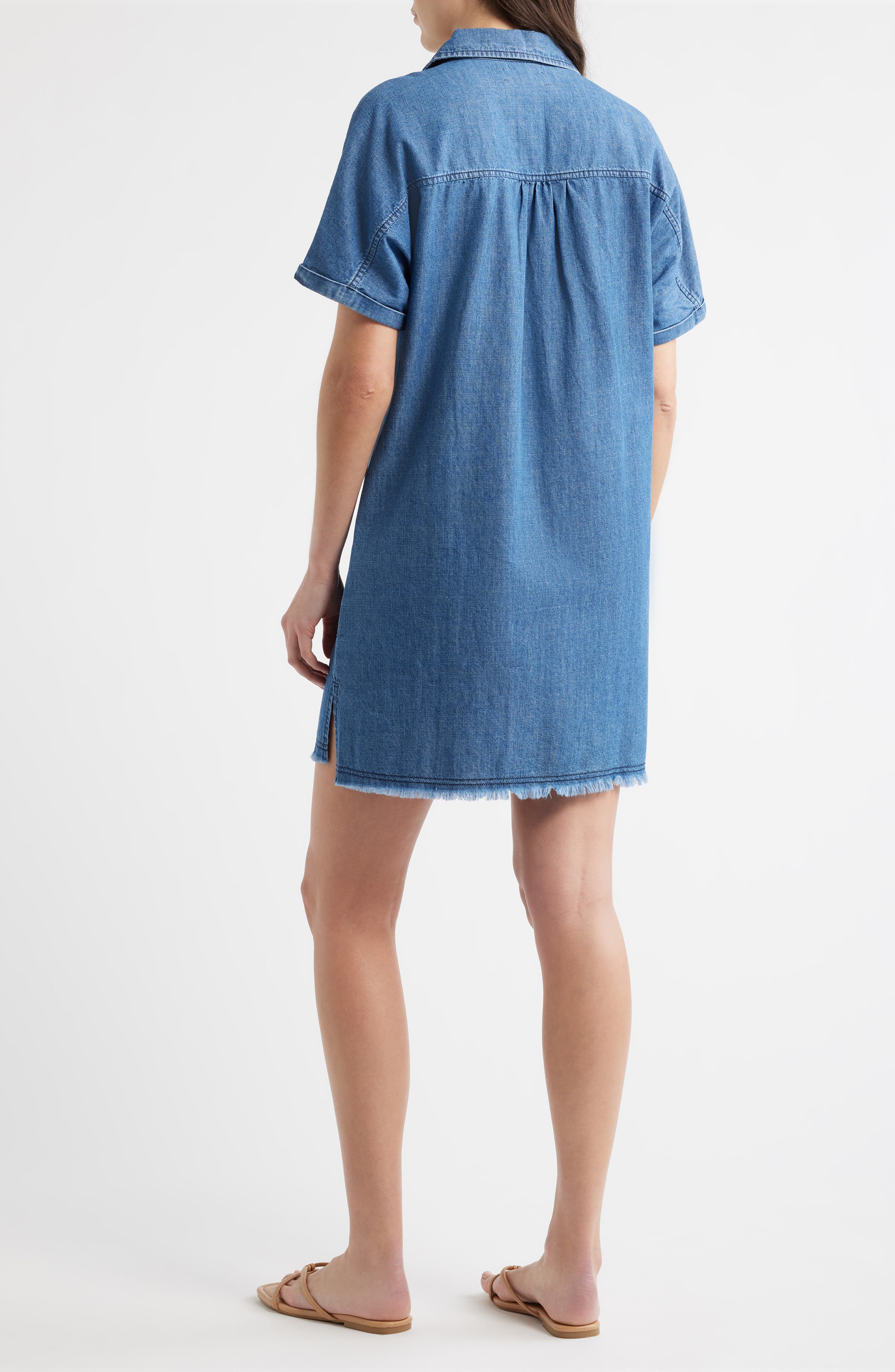 Denim Shift Dress - image 2