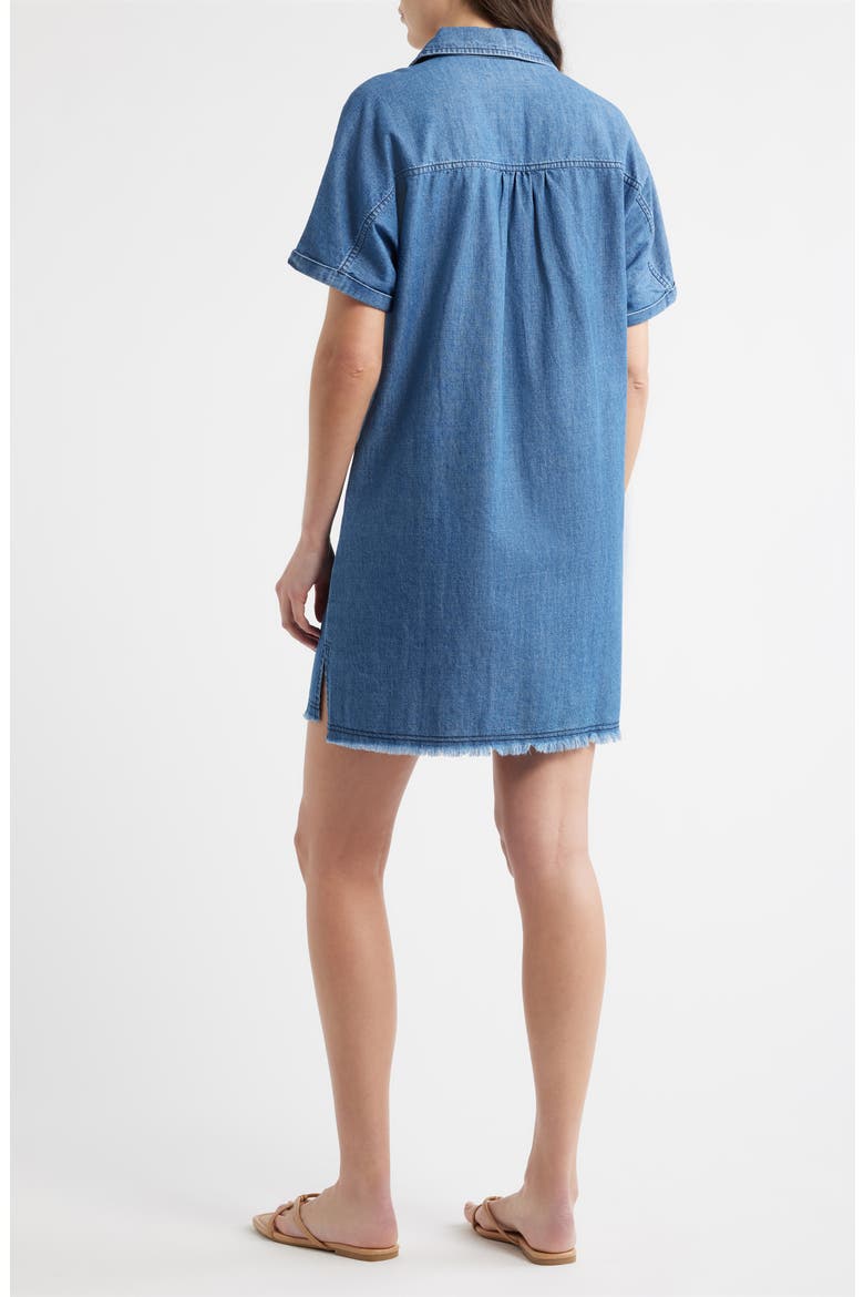 Denim Shift Dress, Alternate, color, VINTAGE WASH