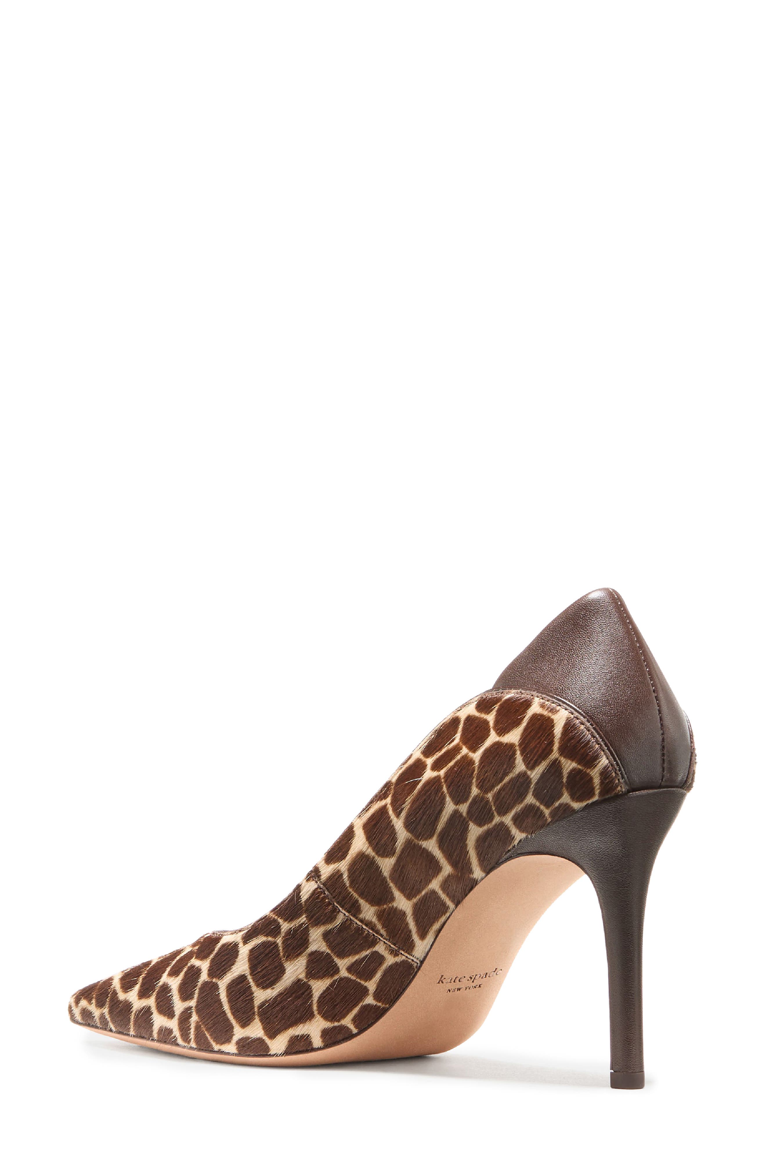 daphne genuine calf hair pointed toe pump, Alternate, color, HOT FUDGE MULTI
