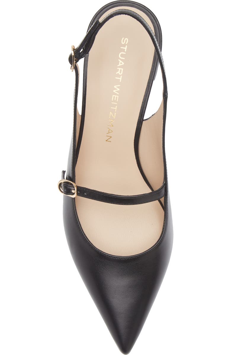 Stuart Weitzman Emilia MJ Slingback Pump, Alternate, color, Black