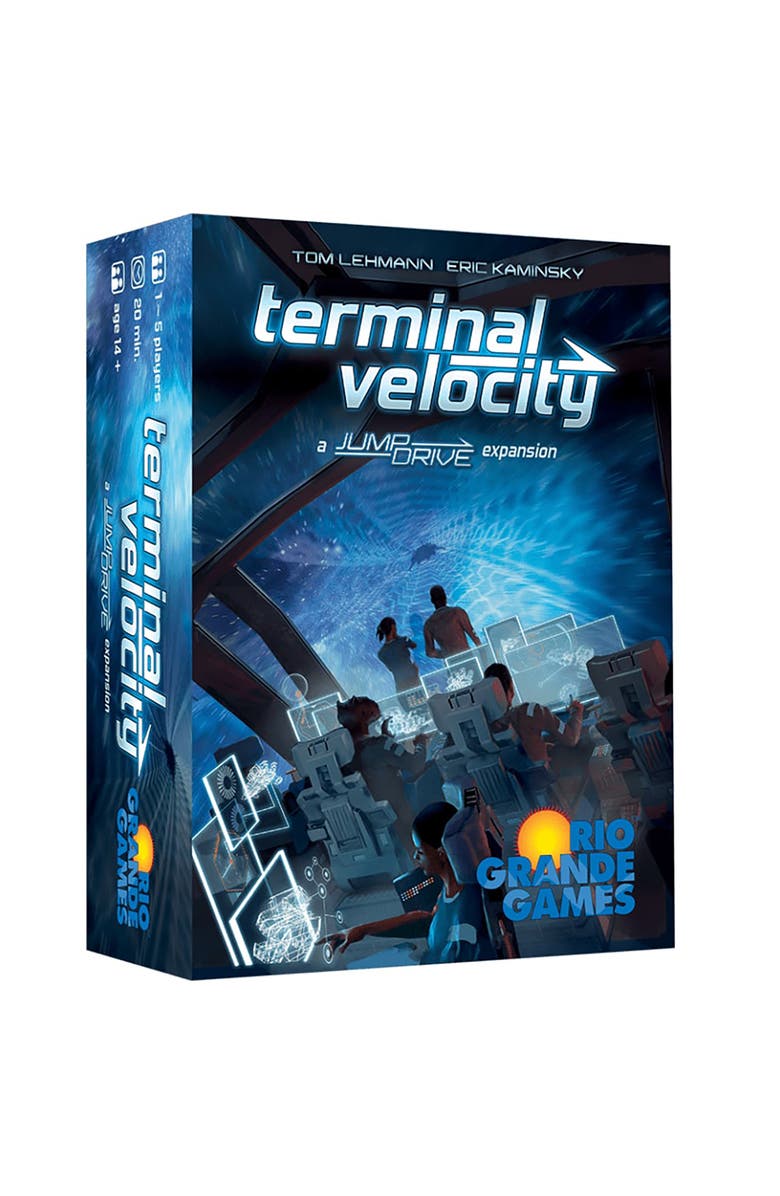 Rio Grande Games-ACH Jump Drive Terminal Velocity Expansion Galaxy Race Card Game, 15 Players, Main, color, Multicolored