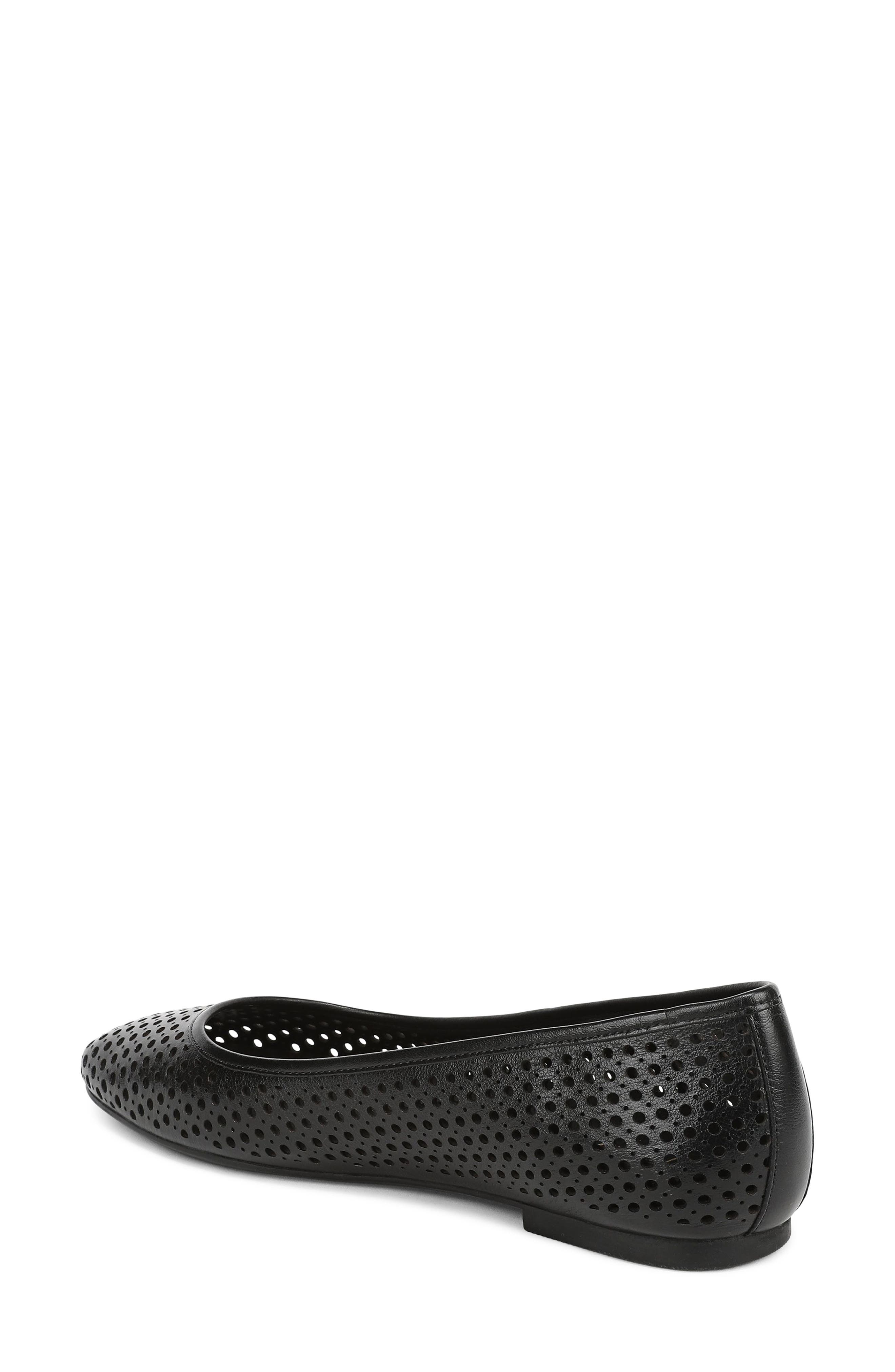 Vionic Orinda Perforated Ballet Flat, Alternate, color, Black