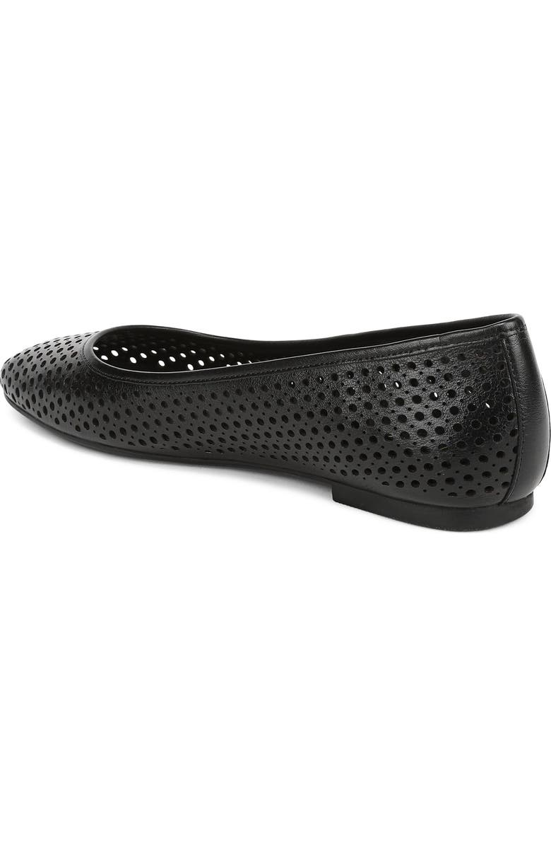 Vionic Orinda Perforated Ballet Flat, Alternate, color, Black