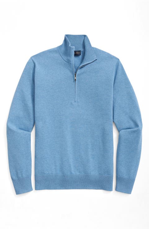 Half Zip Supima® Cotton Sweater