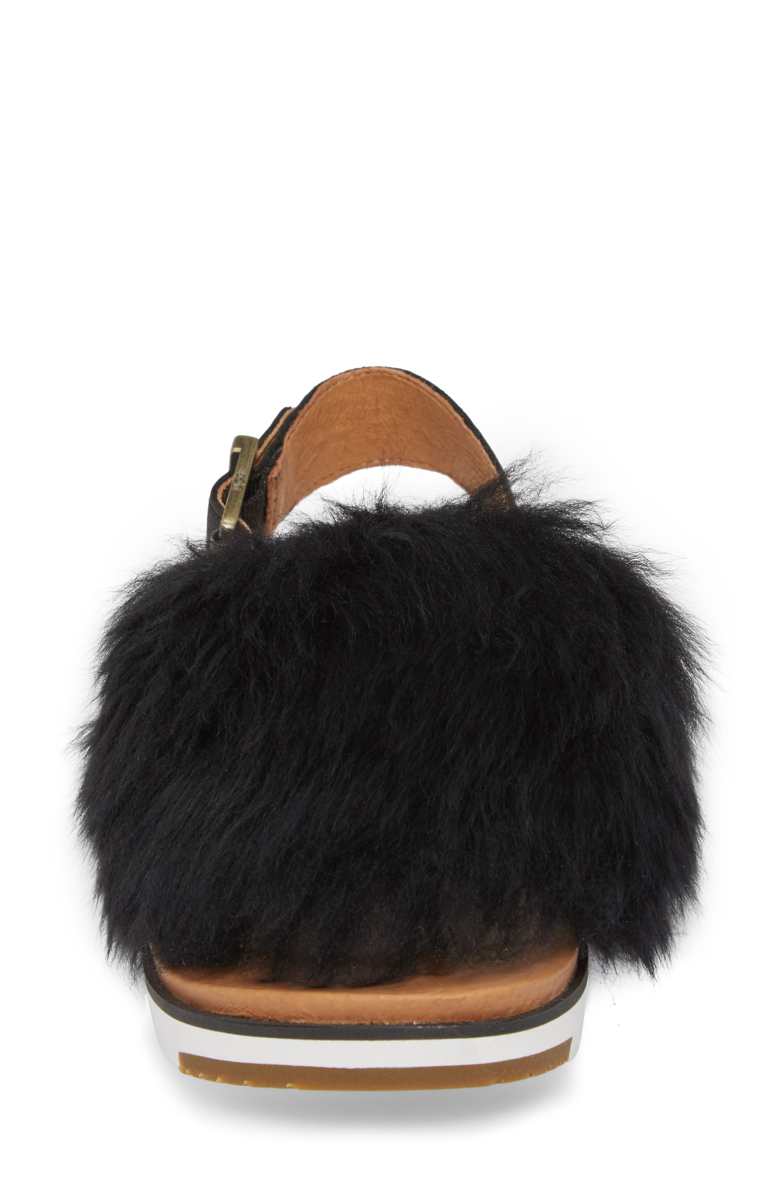 UGG<sup>®</sup> Holly Genuine Shearling Sandal, Alternate, color, 