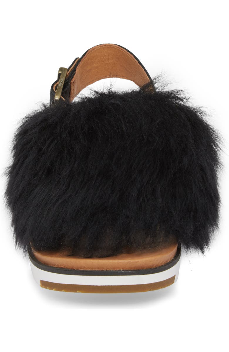 UGG<sup>®</sup> Holly Genuine Shearling Sandal, Alternate, color,