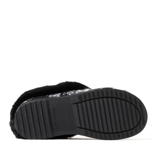 DEARFOAMS DEARFOAMS HANNAH FESTIVE KNIT CLOG SLIPPER