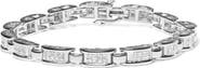Haus of Brilliance 14K White Gold 3.0 Cttw Princess Diamond Link and Buckle Tennis Bracelet